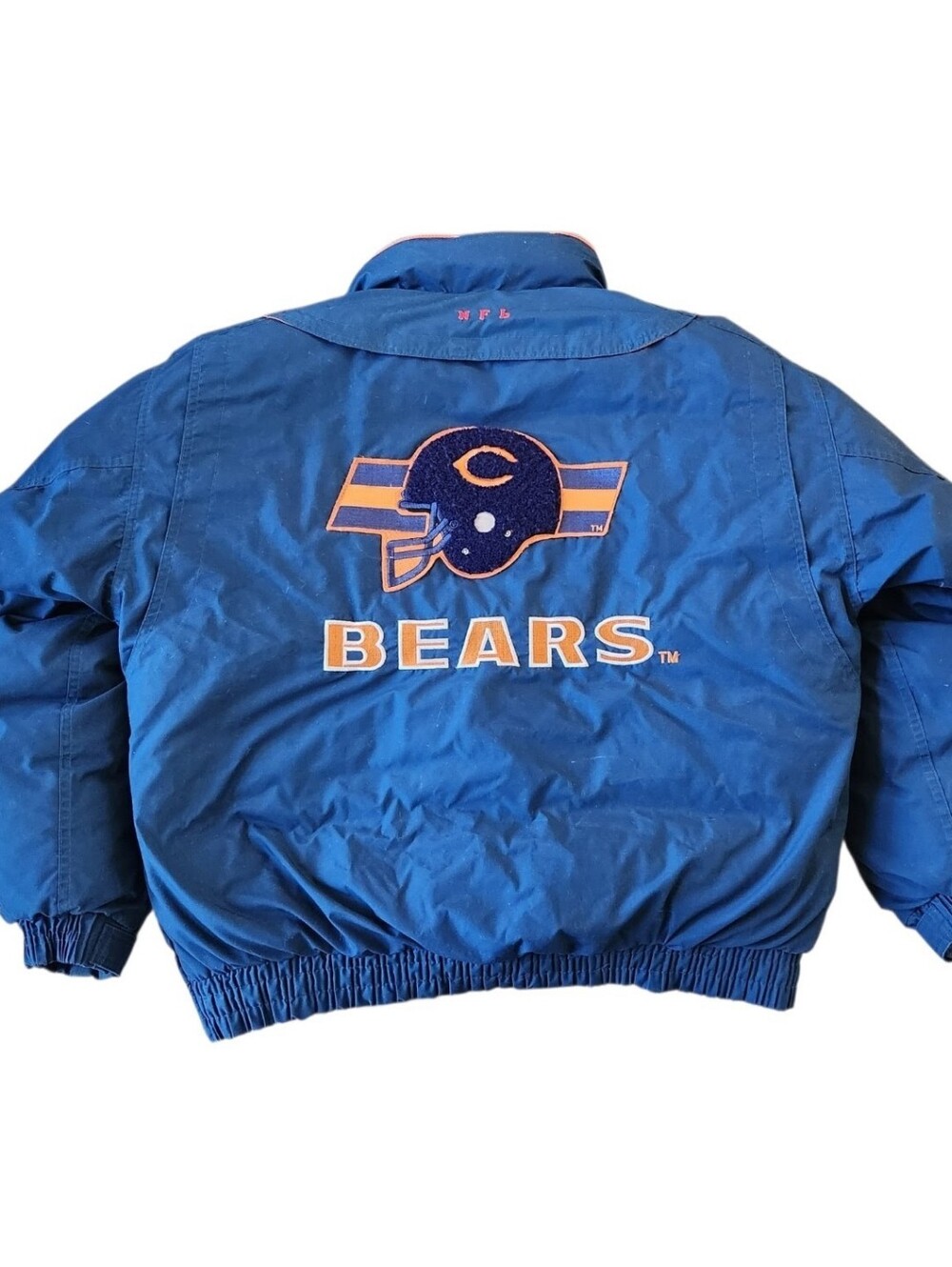 90's Chicago Bears Triple FAT Goose Down Hooded NFL Jacket, Men's Sz M